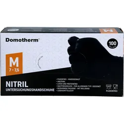 Domotherm Untersuchungshandschuhe Nitril M Schwarz 100 ST