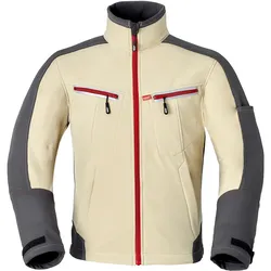 Softshelljacke "40145" Attitude - 4XL - sand/dunkelgrau