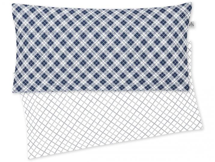 Kissenbezug IRISETTE Bea , blau, B:80cm L:40cm, Mako-Satin, Obermaterial: 100% Baumwolle, Kissenbezüge, Kissenbezug, zeitlose Instagram-Blogger-Kollektion