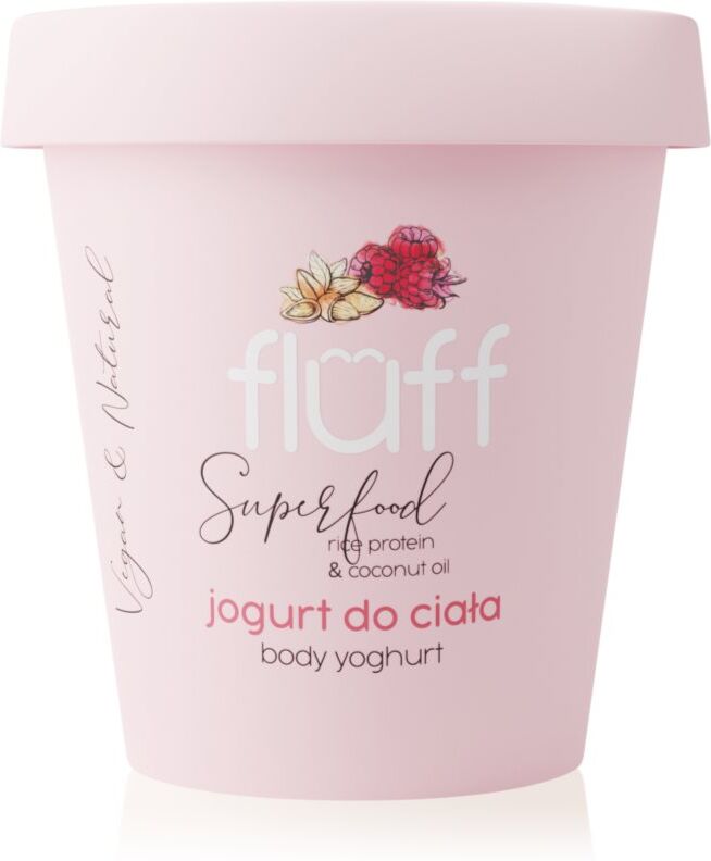 Fluff Raspberries & Almonds Körperjoghurt Rice Protein & Coconut Oil 180 ml