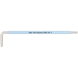 Wera 3967 SXL HF TORX Winkelschlüssel Multicolour mit Haltefunktion, lang, Edelstahl Eisblau - 05022680001 - Eisblau