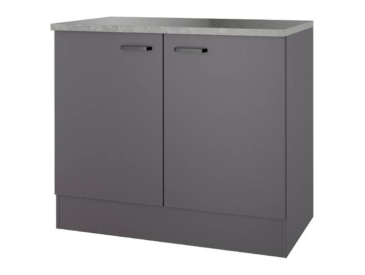 Meuble sous évier sans évier 100 x 88 x 60cm Gris/Anthracite