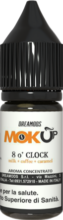 Dreamods 8 O' Clock Mokup Aroma Concentrato 10ml Caffè Latte Caramello