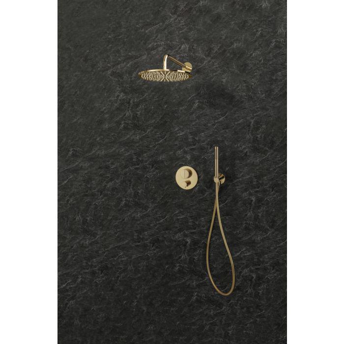 Herzbach LIVING SPA Slim-Regenbrause 30.600300.1.03 300mm PVD Gold
