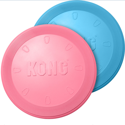 The Handy Homestead Puppy Flyer Soft Rubber Fetch Disc For Puppies pink