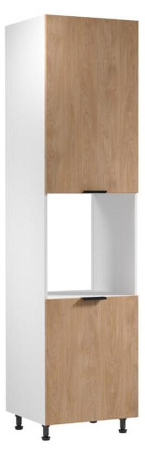 Küchenschrank Hochschrank Basisunterschrank Holzschrank Holz Weiß-Beige
