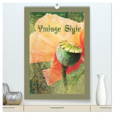 Vintage Style (hochwertiger Premium Wandkalender 2027 DIN A2 hoch), Kunstdruck in Hochglanz