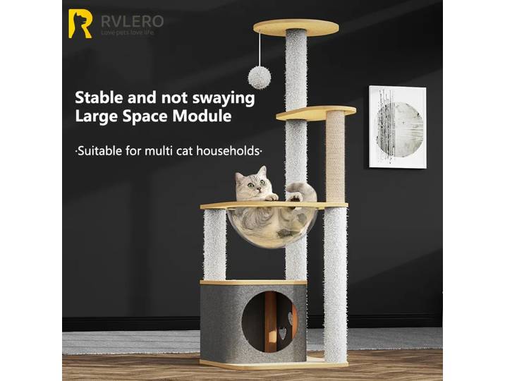 Grand cadre d'escalade pour chat, capsule spatiale de luxe, villa pour chat, jouets pour chat quatre saisons, jeu universel, sommeil, tout en un, fournitures pour animaux de compagnie, nouveau