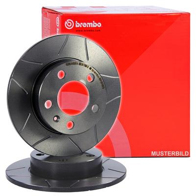 Brembo 2x Bremsscheibe Sport Max Hinten Voll [Hersteller-Nr. 08.4931.76] für Ford