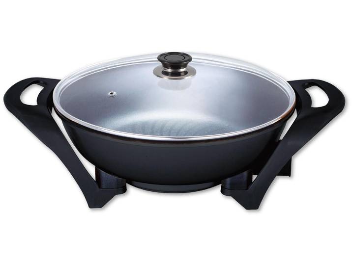 Wok OHMEX Wok OHM-WOK-5050 , schwarz, Pfannen, Wok