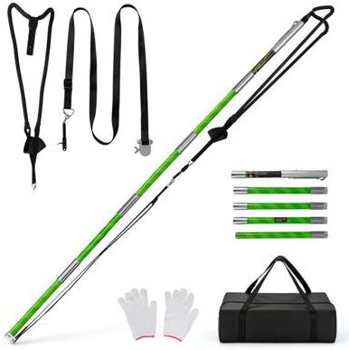 Costway Arborist Throw Line Launcher Rope Launcher for Tree Work-Green
