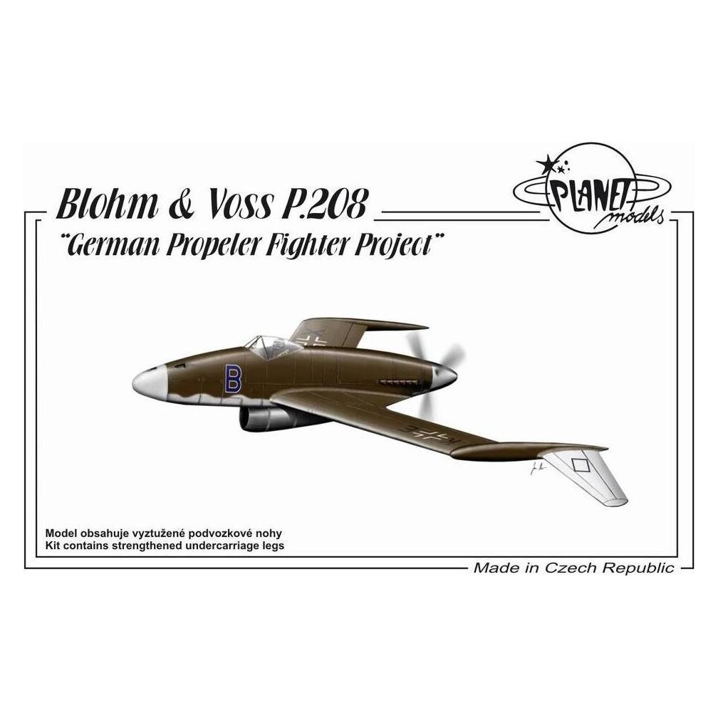 Planet Models Blohm Voss P.208 German Propeler Fighter Project (129-PLT188)