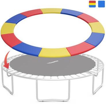 Costway 15 Feet Universal Trampoline Spring Cover-Multicolor