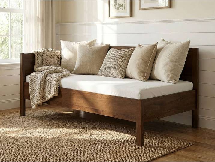 Sofabett „Melanie“ Kernbuche Dunkel 70 x 190 cm Massivholz Buche Dunkel