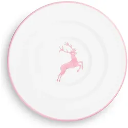 Gmundner Keramik Rosa Hirsch Unterteller Kaffee Gourmet (Ø 16cm), Untertasse, Rosa