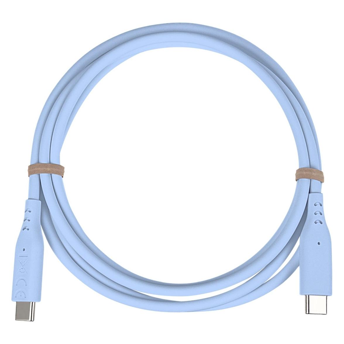 PremiumCord Kabel USB-C na USB-C, 60W, 480Mbps, silikonový, modrý, 1,5m (1.50 m, USB 2.0, 60 W) (ku31sa15b)