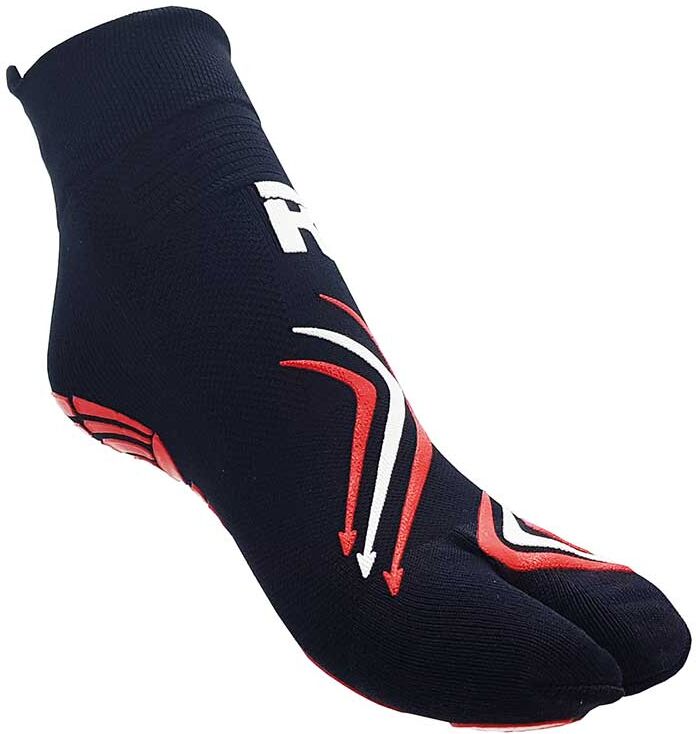 R-evenge Calzino Tecnico 1 Finger Nero/Rosso Large (42-45)