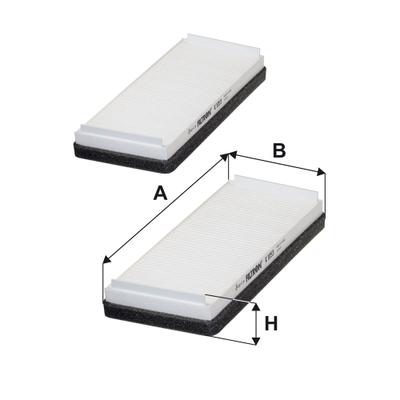 FILTRON Filter, Innenraumluft K 1053-2x für Mercedes