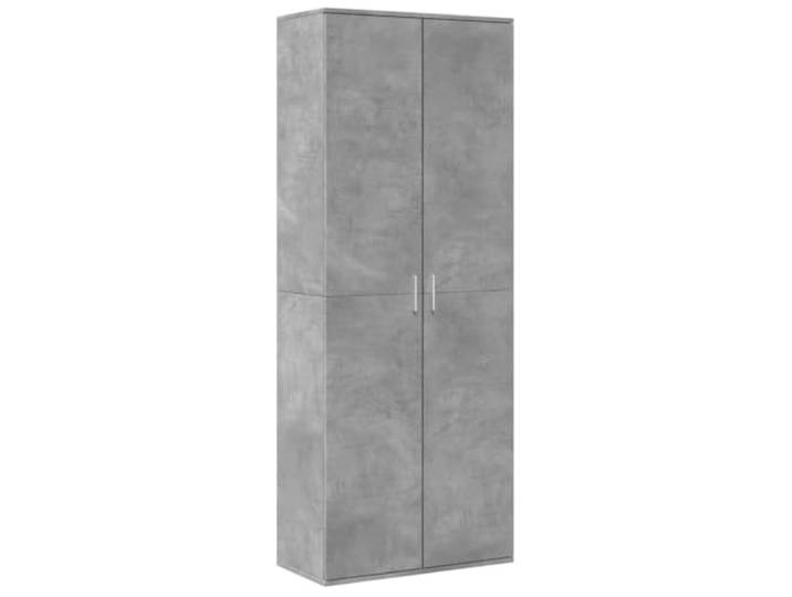 Heofavd Highboard Betongrau 70x35x180 cm Standschrank Flur
