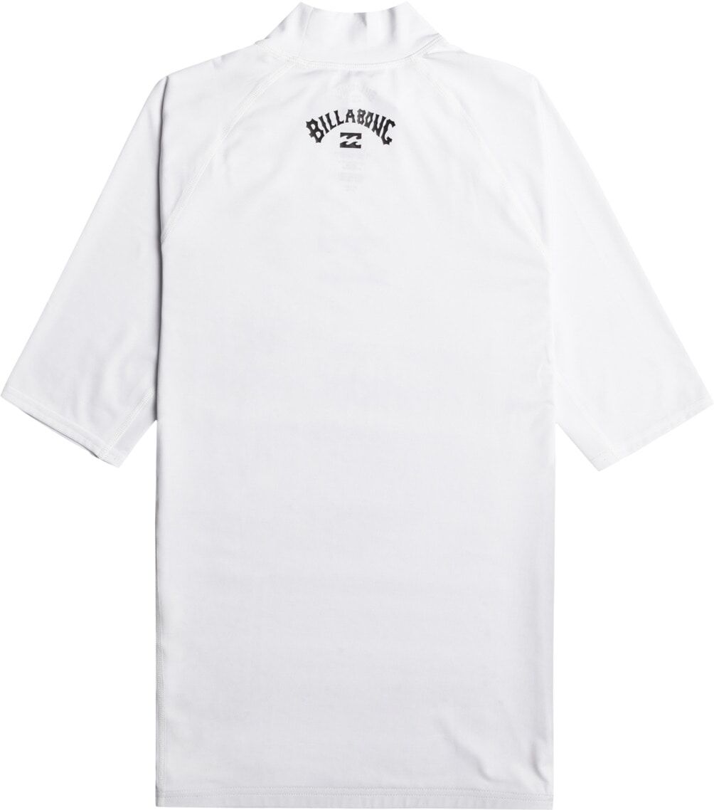 Rash Guard BILLABONG "Waves All Day", Herren, Gr. S, weiß, Obermaterial:85% Polyester, 15% Elasthan., Shirts Rash Guard