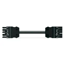 Wago 771-9995/007-701 konfektionierte Verbindungsleitung,Eca,Buchse Stecker,schwarz 7719995007701