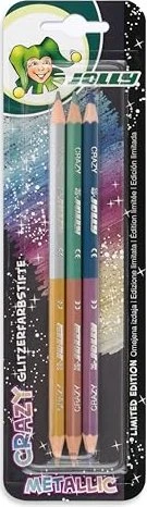 JOLLY Supersticks Crazy Metallic Buntstifte farbsortiert, 3 St.