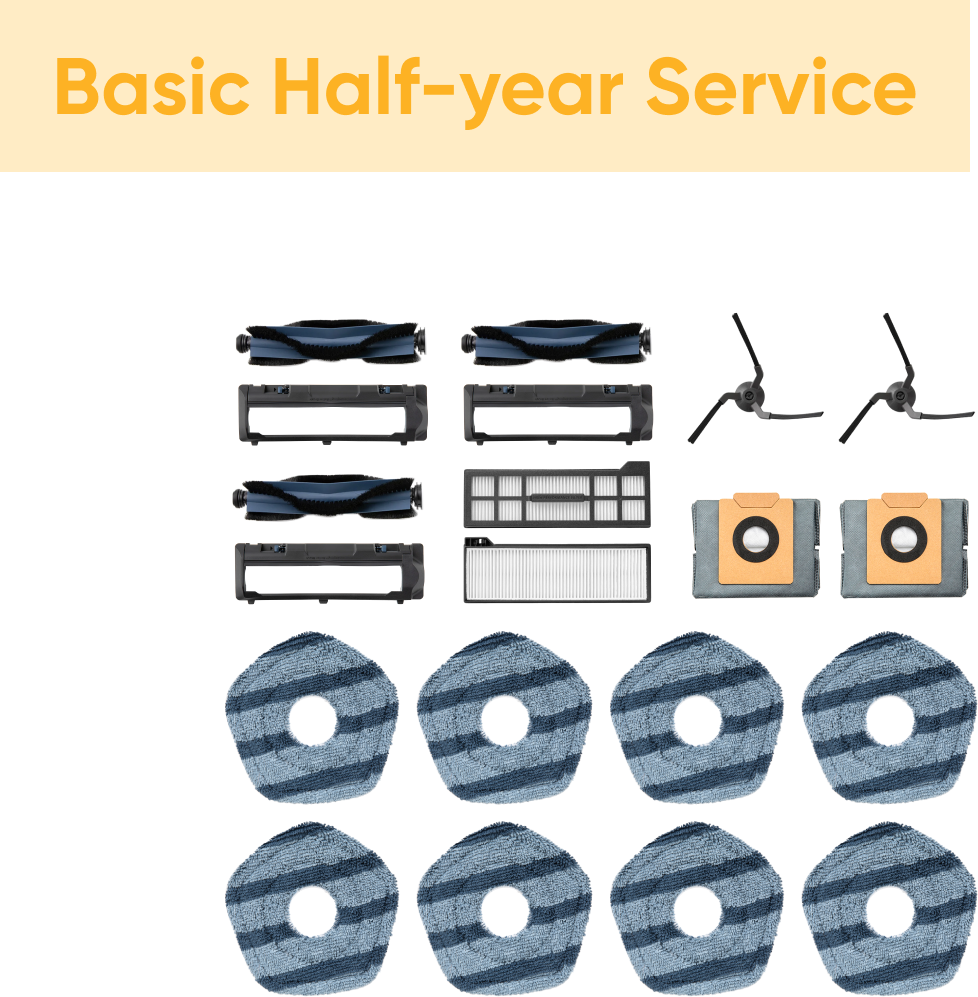 eufy X10 Pro Omni Accessories Subscription Service -- Basic Half-Year Service