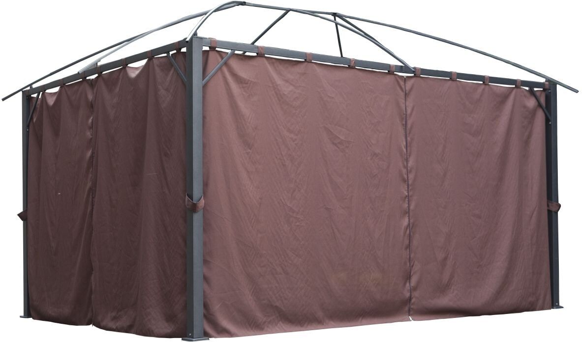 TrendLine Seitenteile Pavillon Martinique 400 x 300 cm braun 4 Stück