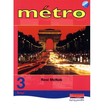 Metro 3 Rouge Pupil Book Euro Edition, Taschenbuch von Rosi McNab, Pearson ELT, 978-0-435-37992-6