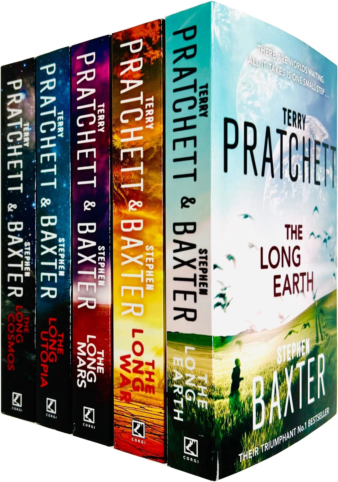 Penguin The Long Earth 5 Books Collection Set by Terry Pratchett & Stephen Baxter – Sci-Fi Adventure Collection
