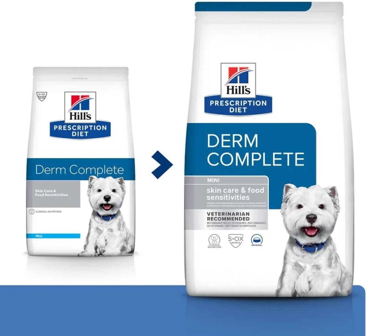 HILLS Kit Risparmio 3x1KG Hill's Prescription Diet Derm Complete Dog Mini CARNI
