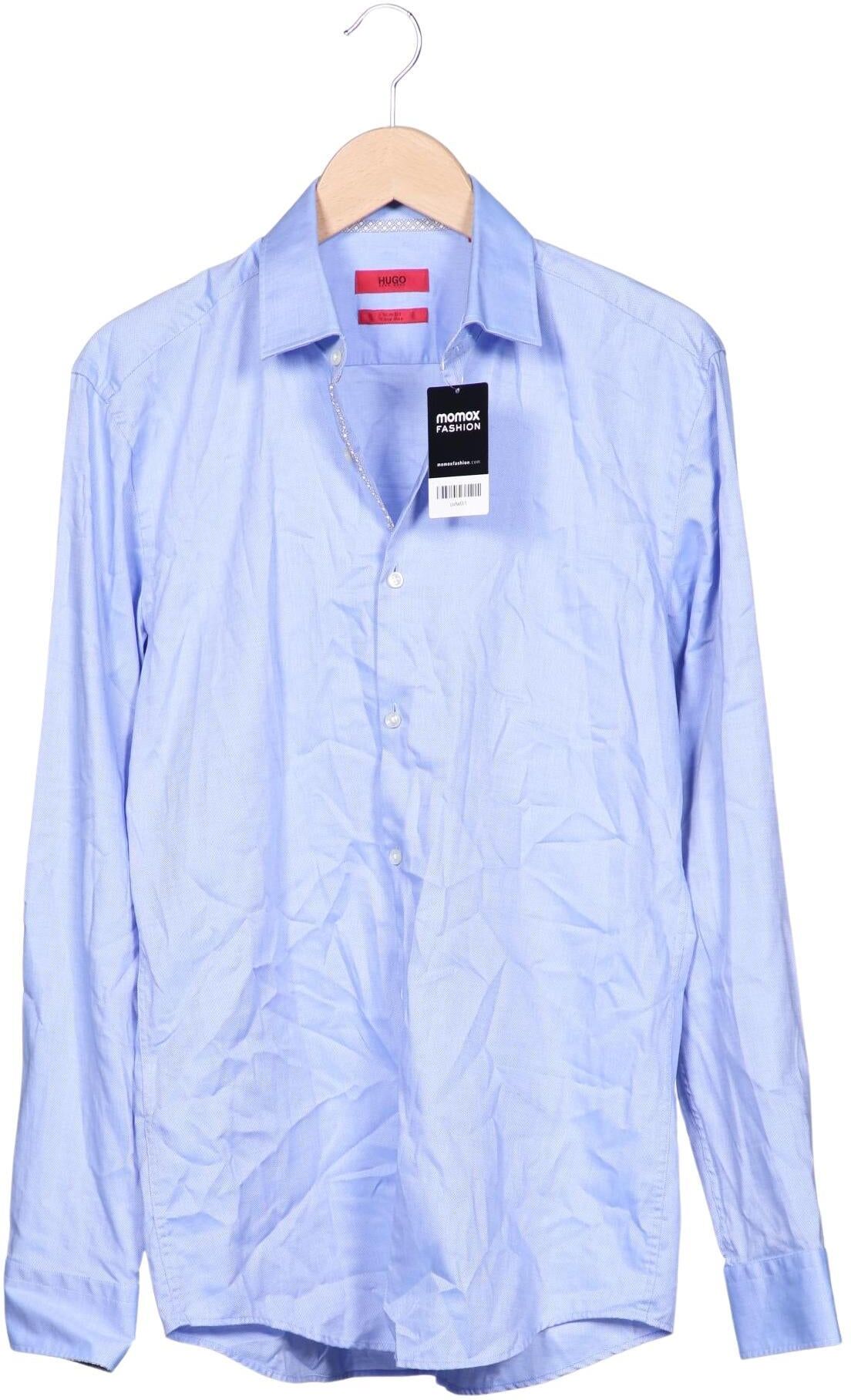 Hugo by Hugo Boss Herren Hemd, Hellblau, Gr. 39, Baumwolle - Second Hand