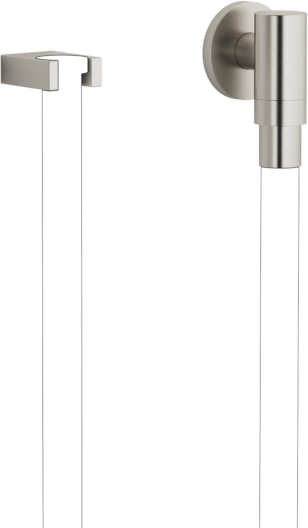 Dornbracht Water Modules Wandanschlussbogen 27820979-06 mit Schlauchhalterung, mit Einzelrosette, platin matt