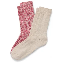 Tchibo - 2 Paar Stricksocken - Damen - Gr. 39-42 - beige