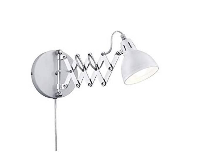 Reality Leuchten R20321031 Scissor A++ to E, Wandleuchte, Metall, E14, Weiß matt, 30 x 30 x 53 cm