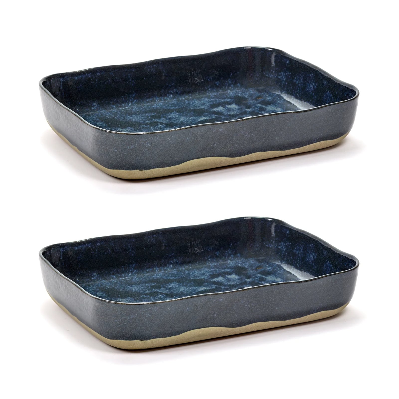 Serax La Nouvelle Table ovenschaal No10 2-pack Blauw B: 30 cm, D: 22 cm