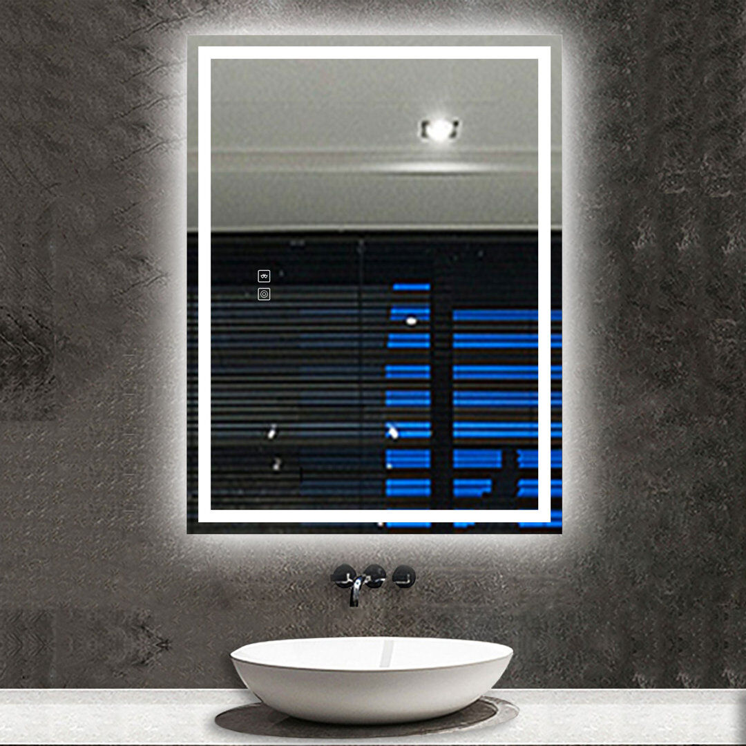 Metro Corstiaan Rectangle Wall Makeup / Shaving Mirror Clear 60cm x 90cm