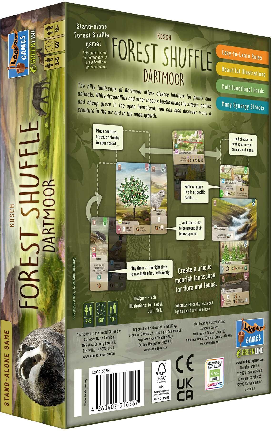 Forest Shuffle: Dartmoor - Expansion for Forest Shuffle, Ages 8+, Card Game by Lookout Spiele
