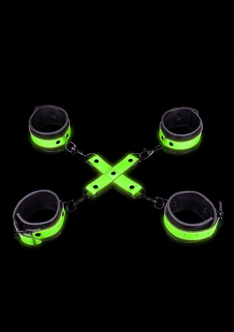 Ouch Fluo Menotte poignet et cheville - Neon Green/Black