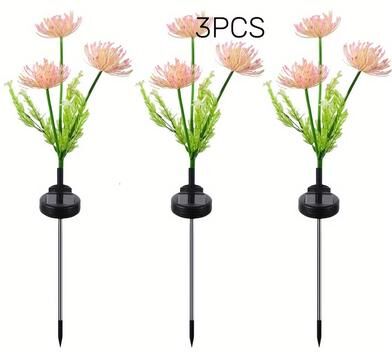 Inspired Finds Solar Flower Garden Lights Outdoor Decorative Lighting With Glowing Stems 3pack