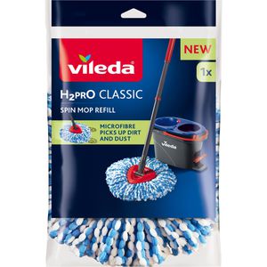 Vileda Ersatz-Wischmopp H2PRO CLASSIC Spin Mop Refill 178331, Fransenmopp, Microfaser