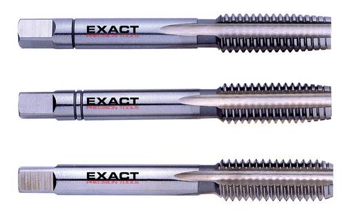 Exact 00120 Handgewindebohrer-Set 3teilig metrisch M24 3mm Rechtsschneidend DIN 352 HSS 1 Set