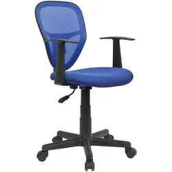Caro Möbel, Bürostuhl, Kinderdrehstuhl, Blau (42 - 53 cm)