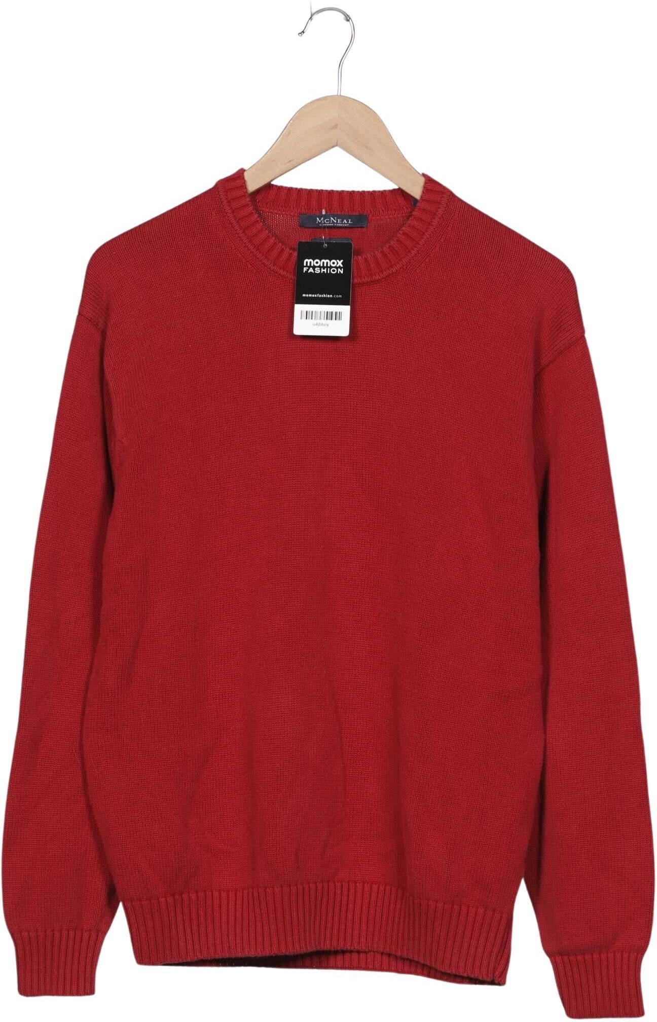 McNeal Herren Pullover, Rot, Gr. M, Baumwolle - Second Hand