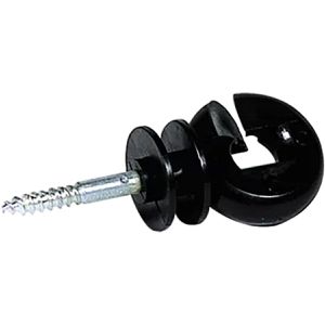 Horizont Isolatoren ranger plus, mit Holzgewinde, Ringisolator, für Litze bis 4 mm & Band bis 13 mm, aus Kunststoff, 120 Stück