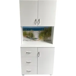 HTI-Living Badschrank Blanca Wellness Motiv Düne