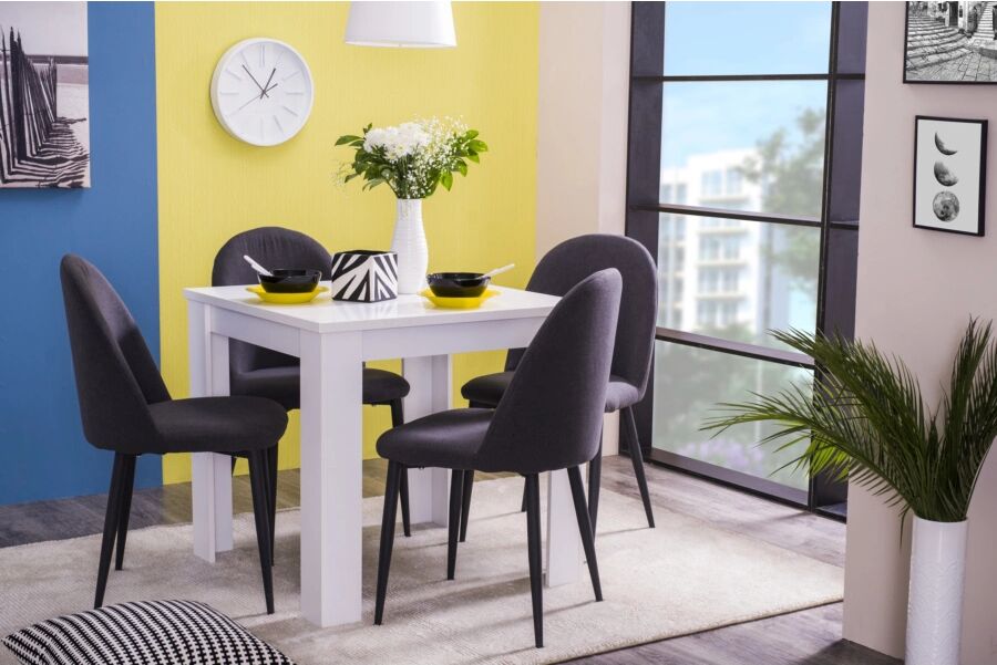 BellaHome TAVOLO 80X80 MOD. ALICANTE BIANCO