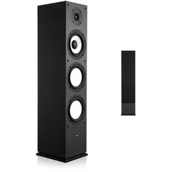 VEVOR Passiv Standlautsprecher, 2-Wege-System mit 2,54 cm Hochtöner, 16,51 cm Tieftöner, 200 W Spitzenleistung, 70 Hz–20 kHz Frequenzgang, robustes MDF-Gehäuse, für Home-Audio, Einzeln