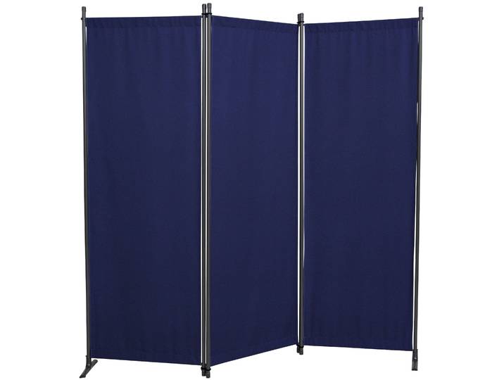 Paravent, blau, B:170cm H:165cm, Kunststoff, ANGERER FREIZEITMÖBEL, Stellwände, Paravent, (B/H): ca. 170x165 cm
