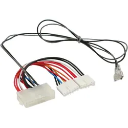INLINE Stromadapter intern, 20pol ATX-NT zu P8/P9 AT-Mainboard + Schalter, 0,2/0,8m